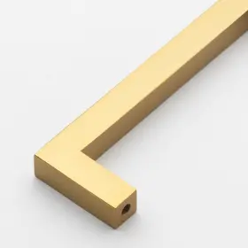 Gliderite 849376059249 8-3/4 Inch Center Gold Solid Square Bar Pulls 10-pack - Brass #2