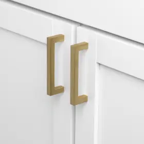 Gliderite 849376059331 5-pack 3-3/4 Inch Center Satin Gold Solid Square #3
