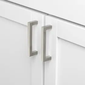 Gliderite 849376059386 5-pack 3-3/4 Inch Center Satin Nickel Solid Square #3