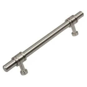 Gliderite 849376060023 5 Pack Inch Center Satin Nickel Solid Barrel Ring