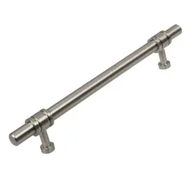 Gliderite 849376060047 5 Pack 6-5/16 Inch Center Satin Nickel Solid Barrel