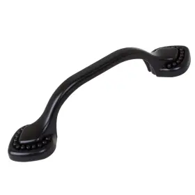 Gliderite 849376060696 5-pack 3 Inch Center Beaded Spade Matte Black