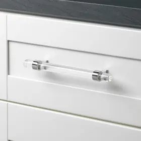Gliderite 849376061051 5-pack 6-5/16 Inch Center Clear Acrylic Polished Chrome #3