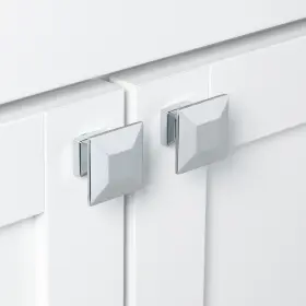 Gliderite 849376061211 5-pack 1-3/8 Inch Polished Chrome Modern Square #3
