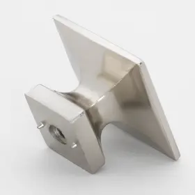 Gliderite 849376061228 5-pack 1-3/8 Inch Satin Nickel Modern Square #2 Gliderite 849376061228 5-pack 1-3/8 Inch Satin Nickel Modern Square #2