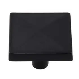Gliderite 849376061273 5-pack 1-1/4 Inch Matte Black Square Pyramid