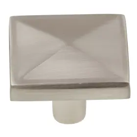 Gliderite 849376061297 5-pack 1-1/4 Inch Satin Nickel Square Pyramid