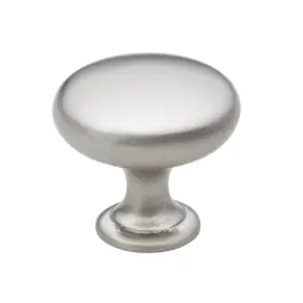 Gliderite 849376061501 5-pack 1-1/8 Inch Satin Nickel Round Solid Cabinet