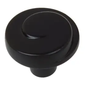 Gliderite 849376061525 5-pack 1-1/8 Inch Matte Black Swirl Wave Cabinet #2