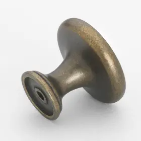 Gliderite 849376061556 5-pack 1-1/4 Inch Antique Round Ring Cabinet Knobs #2