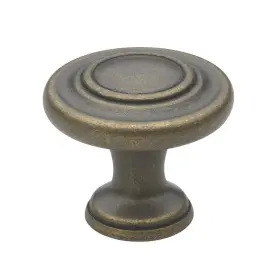 Gliderite 849376061556 5-pack 1-1/4 Inch Antique Round Ring Cabinet Knobs