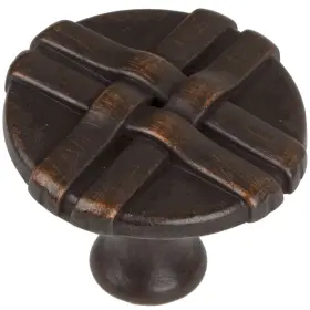 Gliderite 849376061631 5-pack 1-1/4 Inch Oil Rubbed Bronze Weaved Cabinet