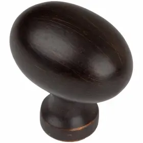 Gliderite 849376061662 5-pack 1-1/8 Inch Oil Rubbed Bronze Oval Cabinet