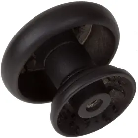 Gliderite 849376061747 5-pack 1-1/2 Inch Matte Black Round Mushroom #3