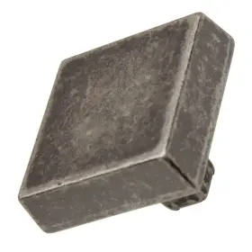 Gliderite 849376061877 5-pack 1-1/8 Inch Weathered Nickel Square Cabinet