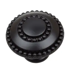 Gliderite 849376061891 5-pack 1-3/8 Inch Matte Black Round Beaded Ring #2