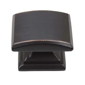 Gliderite 849376061938 5-pack 1-1/4 Inch Rubbed Bronze Convex Square Oil #2