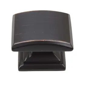 Gliderite 849376061938 5-pack 1-1/4 Inch Rubbed Bronze Convex Square Oil