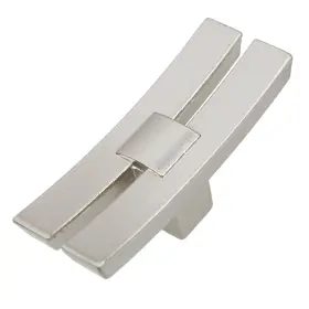 Gliderite 849376061990 5-pack 1-7/8 Inch Satin Nickel Dual Bar Cabinet
