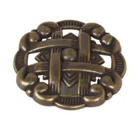 Gliderite 849376062027 5-pack 1-3/8 Inch Antique Celtic Medallion Cabinet