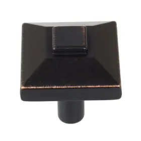 Gliderite 849376062072 5-pack 7/8 Inch Rubbed Bronze Square Pyramid Oil #2