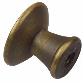 Gliderite 849376062096 5-pack 1 Inch Antique Reeded Round Cabinet Knobs #3