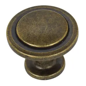 Gliderite 849376062195 5-pack 1-1/4 Inch Antique Round Ring Cabinet Knobs #2