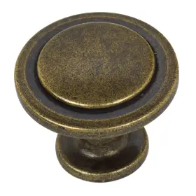 Gliderite 849376062195 5-pack 1-1/4 Inch Antique Round Ring Cabinet Knobs