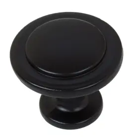 Gliderite 849376062201 5-pack 1-1/4 Inch Matte Black Round Ring Cabinet Knobs - #2 Gliderite 849376062201 5-pack 1-1/4 Inch Matte Black Round Ring Cabinet Knobs - #2