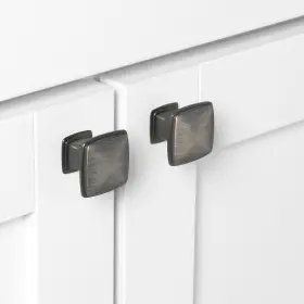 Gliderite 849376062287 5-pack 1-1/4 Inch Satin Pewter Square Deco Cabinet #3