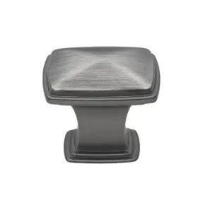 Gliderite 849376062287 5-pack 1-1/4 Inch Satin Pewter Square Deco Cabinet