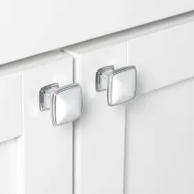Gliderite 849376062294 5-pack 1-1/4 Inch Polished Chrome Square Deco #3