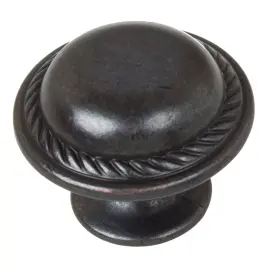 Gliderite 849376062393 5-pack 1-1/8 Inch Oil Rubbed Bronze Round Rope