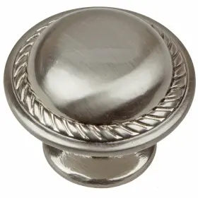 Gliderite 849376062416 5-pack 1-1/8 Inch Satin Nickel Round Rope Cabinet