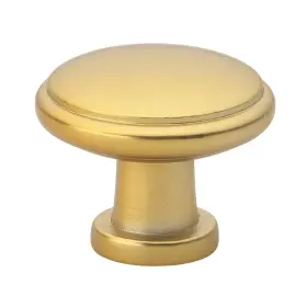 Gliderite 849376062829 1-1/8 Inch Gold Round Ring Cabinet Knobs 25-pack