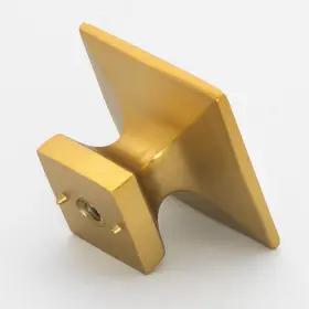 Gliderite 849376062874 25-pack 1-3/8 Inch Gold Square Cabinet Knobs - Brass #2