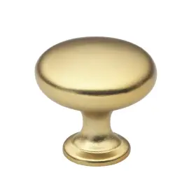 Gliderite 849376062904 5-pack 1-1/8 Inch Gold Round Cabinet Knobs - Brass Gliderite 849376062904 5-pack 1-1/8 Inch Gold Round Cabinet Knobs - Brass