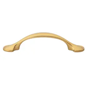 Gliderite 849376063116 10-pack 3 Inch Center Gold Arch Cabinet Pulls - Brass