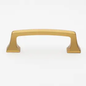 Gliderite 849376063154 3 Inch Center Gold Deco Base Cabinet Pulls 5-pack Brass