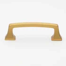 Gliderite 849376063178 3 Inch Center Gold Deco Base Cabinet Pulls Brass