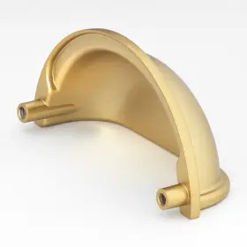 Gliderite 849376063352 5-pack 3 Inch Center Gold Bin Cabinet Pulls - Brass #2