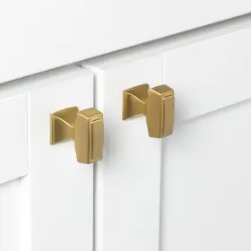 Gliderite 849376063673 5-pk 1-1/8 X 1/2 Inch Satin Gold Transitional #3