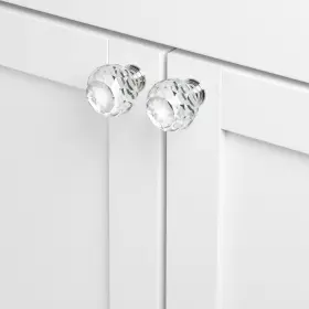 Gliderite 849376064335 5-pk 1-5/8 Inch Round Crystal Cabinet Knob - Polished Chrome #3