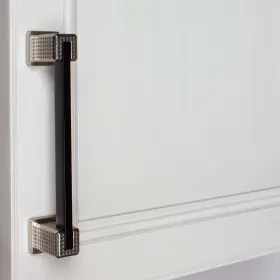 Gliderite 849376066025 5 Inch Center Modern Flat Embossed Matte Black Cabinet Pulls #3 Gliderite 849376066025 5 Inch Center Modern Flat Embossed Matte Black Cabinet Pulls #3
