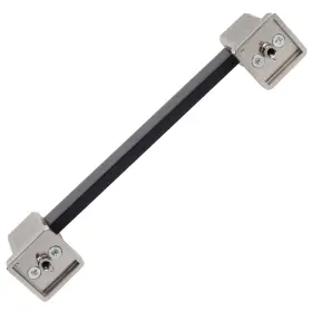 Gliderite 849376066032 5 Inch Center Modern Flat Embossed Matte Black Cabinet Pulls 10-pack #2