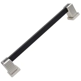Gliderite 849376066094 7.56 Inch Cc Modern Flat Embossed Matte Black Cabinet Pulls 10-pack