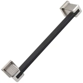 Gliderite 849376066124 6-5/16 Inch Cc Modern Flat Embossed Matte Black Cabinet Pulls 5-pack #2
