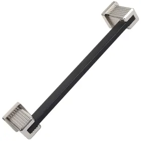 Gliderite 849376066131 6-5/16 Inch Cc Modern Flat Embossed Matte Black Cabinet Pulls #2