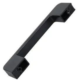 Gliderite 849376066346 3-3/4 Inch Center Embossed Leather Strip Pulls Pack Of 5 Matte Black #3
