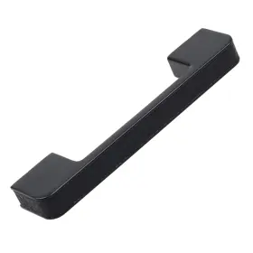 Gliderite 849376066360 3-3/4 Inch Center Embossed Leather Strip Pulls Pack Of 25 Matte Black